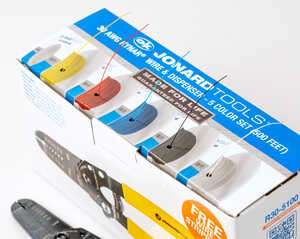 30 AWG Kynar® Wire &amp; Dispenser Box, 5 Color Set (500 feet)